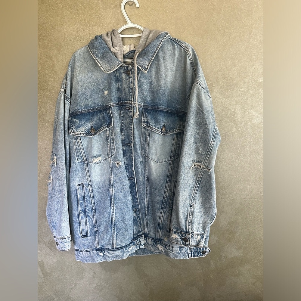 Free people Flawless oversized jean jacket
